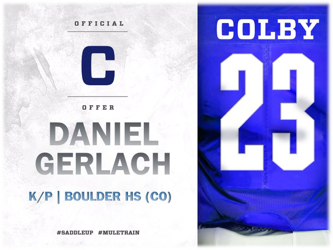 After a great conversation with <a href="/CoachKasabian/">Brent Kasabian</a> and <a href="/Colby_Football/">Colby Football</a> I'm honored to receive an offer to continue my academic and athletic pursuits at <a href="/ColbyCollege/">Colby College</a>.  Thank you <a href="/ColbyCoachCos/">Jack Cosgrove</a> and all at Colby for your belief in me!