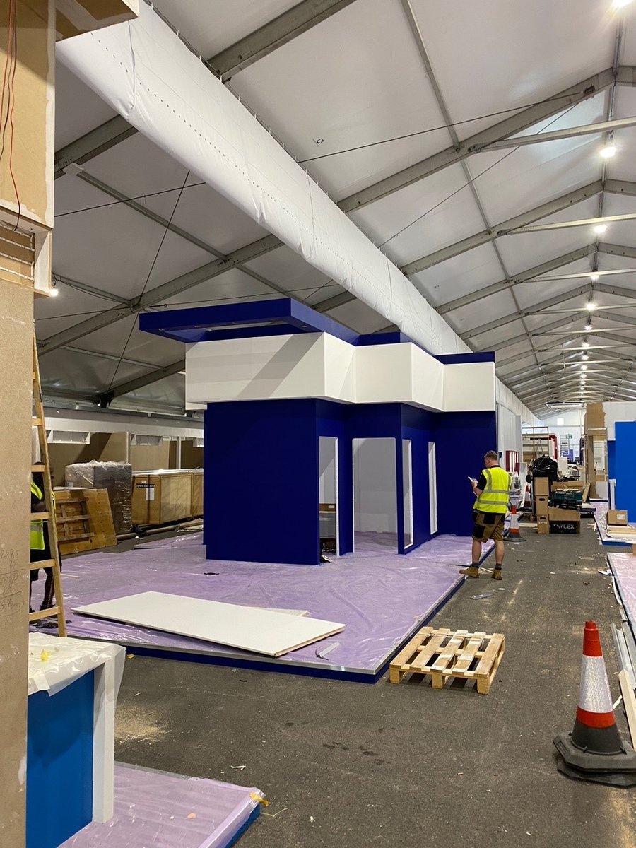 KallmanCS's tweet photo. Buildup is off to a great start at @FIAFarnborough for our @KallmanCS custom builds! We are looking forward to seeing our 28 #custombuilds at #FIA2022 come together on-site. For more information, please contact Christina Jennings at ChristinaJ@Kallman.com.
#FIA2022 #farnborough https://t.co/Ioau7ayf0p