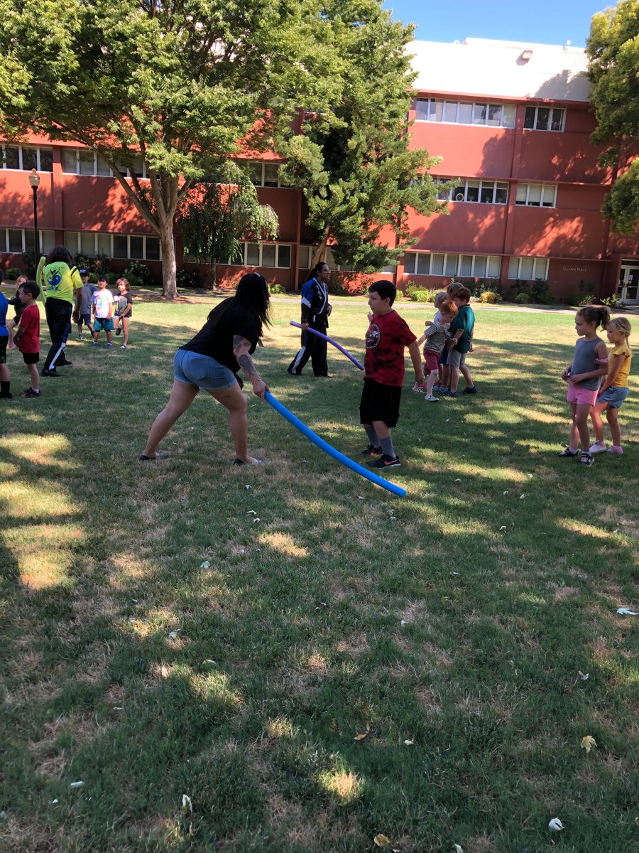 VLSAnthroMuseum's tweet photo. Fun at Anthropology Camp at the museum today with Ninja training! Courtesy of Azads Martial Arts instructors Ms. Miranda and Mr. Deveaux https://t.co/cyA7TDmxDm