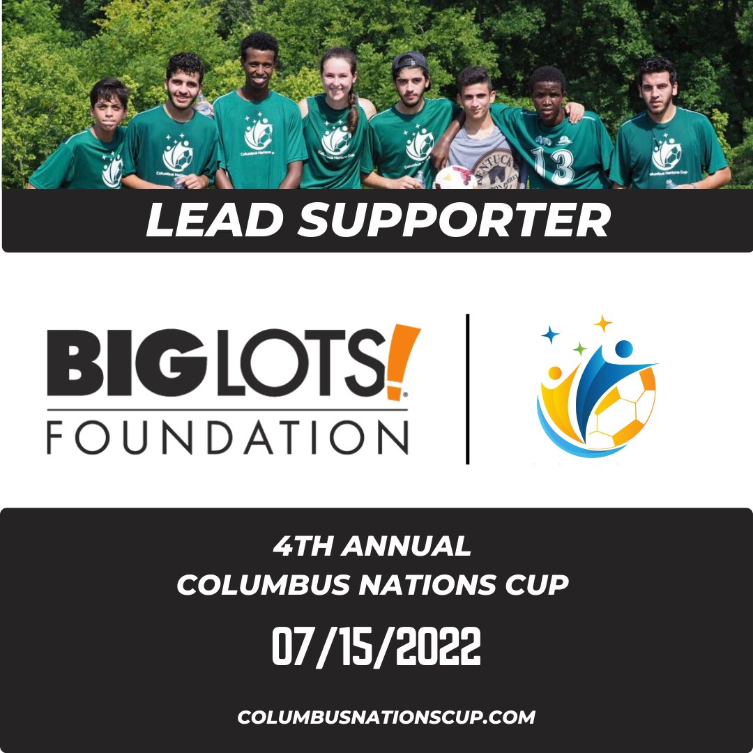 CbusNationsCup's tweet photo. Thank you to our Lead Supporter, @BigLots  Foundation, for sponsoring the 4th Annual Columbus Nations Cup! 

We would not be able to host this amazing event without companies, organizations and supporters like you! 

Supporting @crisohio and @F3Foundation1

#BigLotsCares https://t.co/rjWpTae4JL