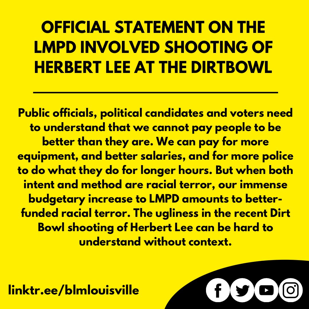 BLM Louisville tweet media