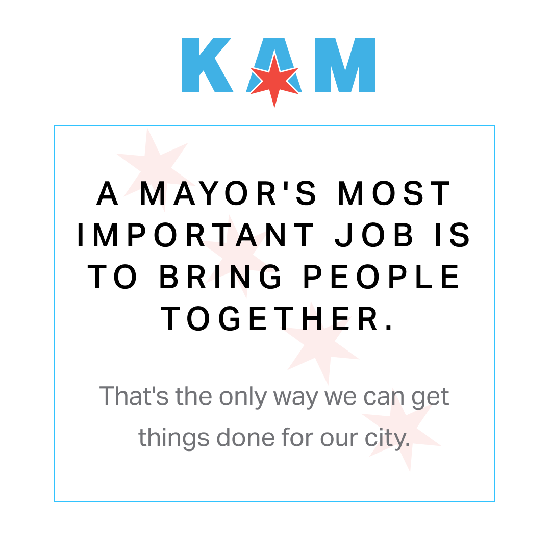 kambucknerchi's tweet image. With unity, communication, and respect, we can come together to move Chicago forward.

#chicagoforward