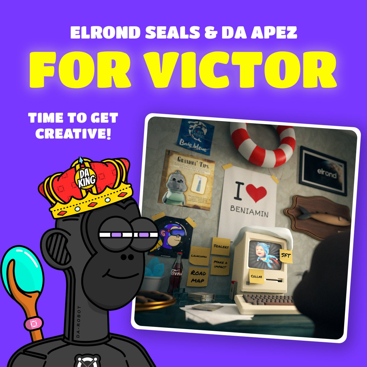 🔥🦭 A Collab To Help 🦭🔥

Passive income, have fun &amp; help <a href="/Together4Victor/">TogetherForVictor</a>... You can't lose with <a href="/elrond_seals/">The Seals | Rebranding</a>! They're changing the game 👏 #Elrond

Have your art shown on their NFTs &amp;  also support <a href="/Together4Victor/">TogetherForVictor</a> 🖌️🙌 Read more below... #CollabsThatHelp