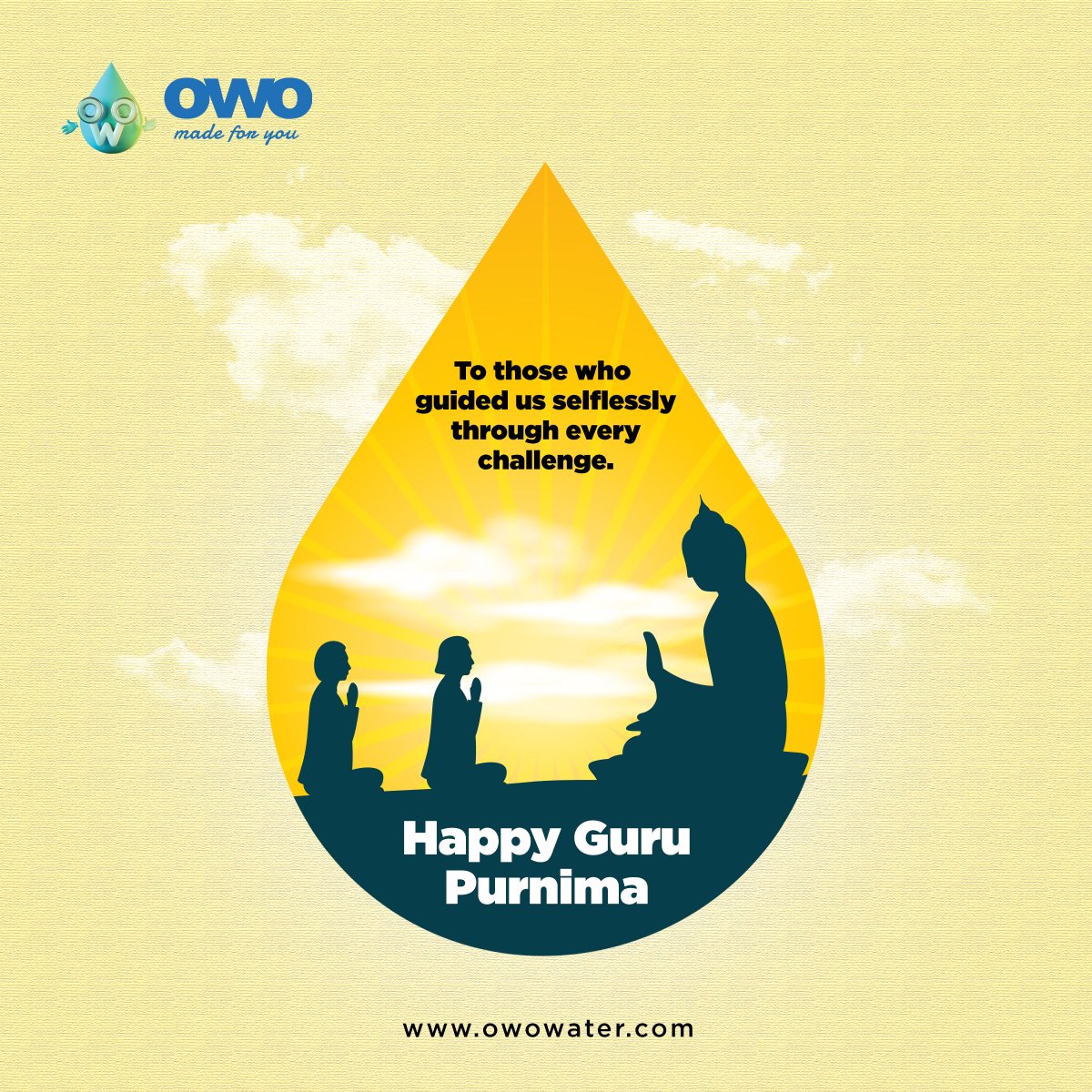owoindia's tweet photo. Let us celebrate and honour the teachers who selflessly took the initiative to guide us through every challenge.

Happy Guru Purnima!
.
.
.
#OWO #OWOIndia #GuruPurnima #HappyGuruPurnima #GuruPurnima2022 #Guru #Guruji #Teacher #Spiritual #Purnima #Peace #Enlightenment https://t.co/u5dSPs1jJg