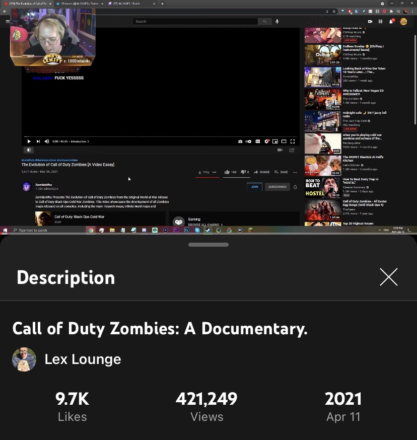 DrPeckSimp's tweet image. my take on reaction content is that i dont really care unless you pull shit like this lol, makes it seem like you made the video and its annoying