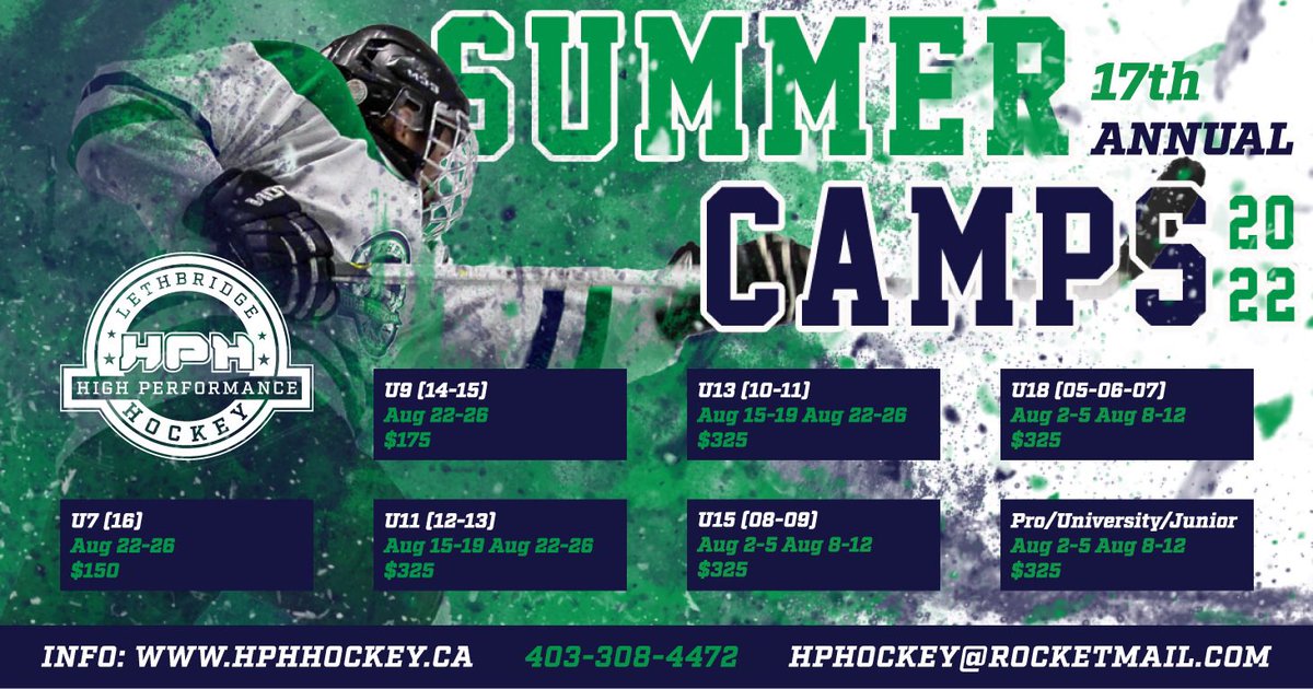 HPH Summer Camps Les than a month away!!! Sign up hphockey.ca