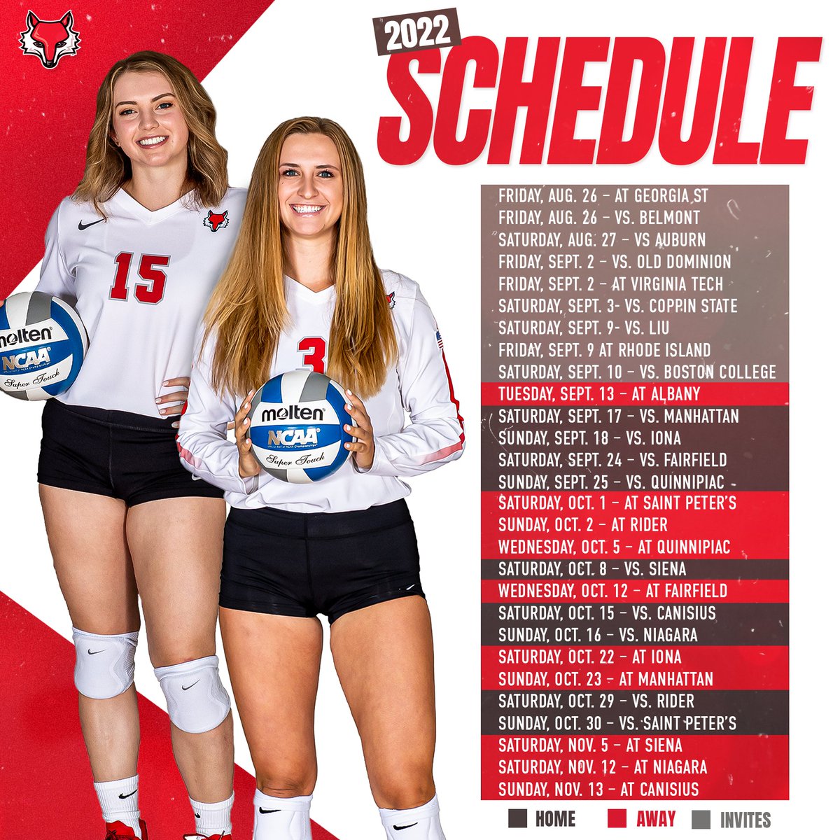 Maristvb's tweet image. 2022 Schedule ‼️