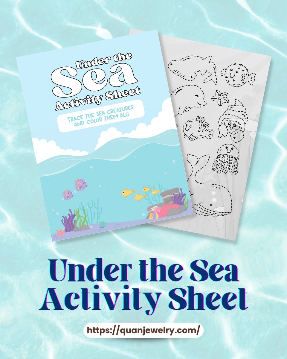 Have fun coloring the sea creatures on the Under the Sea Activity Sheet!

FREE to download at quanjewelry.com/products/free-…
#quanjewelry #backtoschool #schoolprintables #school #printables #freeprintables #design #designprints #print #worksheet #schoolworksheet #coloring #coloringpages