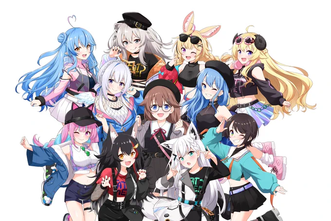 ホロマート !!!
オリジナル衣装デザイン :: しゅがお先生 @ haru_sugar02

#soraArt 
#LamyArt 
#ししらーと 
#絵まる 
#つのまきあーと 
#ほしまちぎゃらりー 
#かなたーと 
#絵フブキ 
#みおーん絵   
#あくあーと 
#プロテインザスバル 