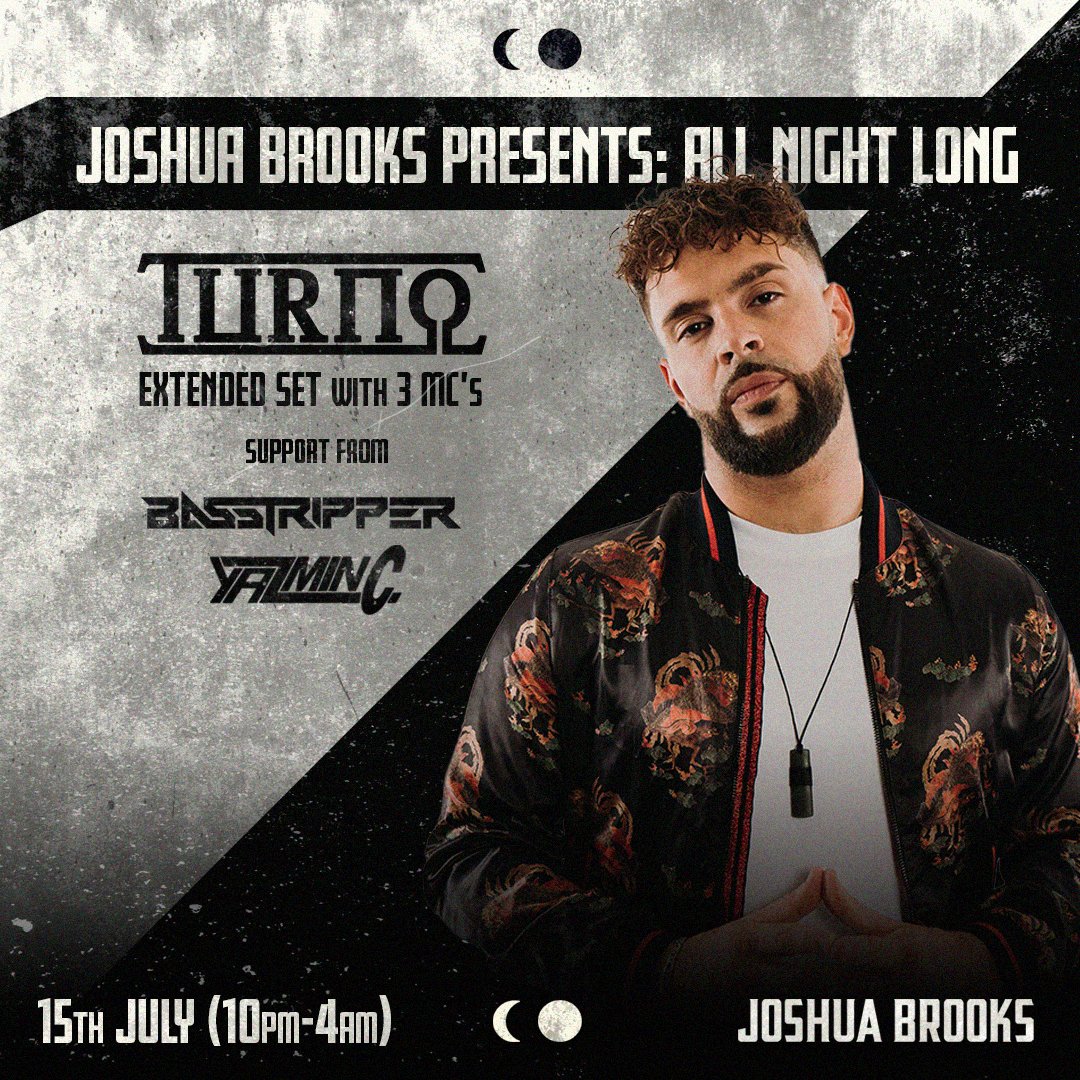 <a href="/TURNO_/">Turno</a>  takes over the basement this Friday with 3 MC'S for a DnB special!🎙️ 

Limited tickets available HERE - bit.ly/EventsJoshuaBr…