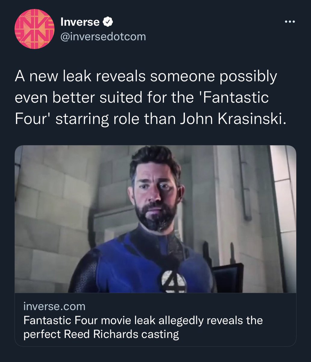 3CFilmss's tweet photo. Latest ‘Fantastic Four’ RUMOR claims Marvel is looking into Penn Badgley as Reed Richard 

#FantasticFour https://t.co/AcreNIZoZz
