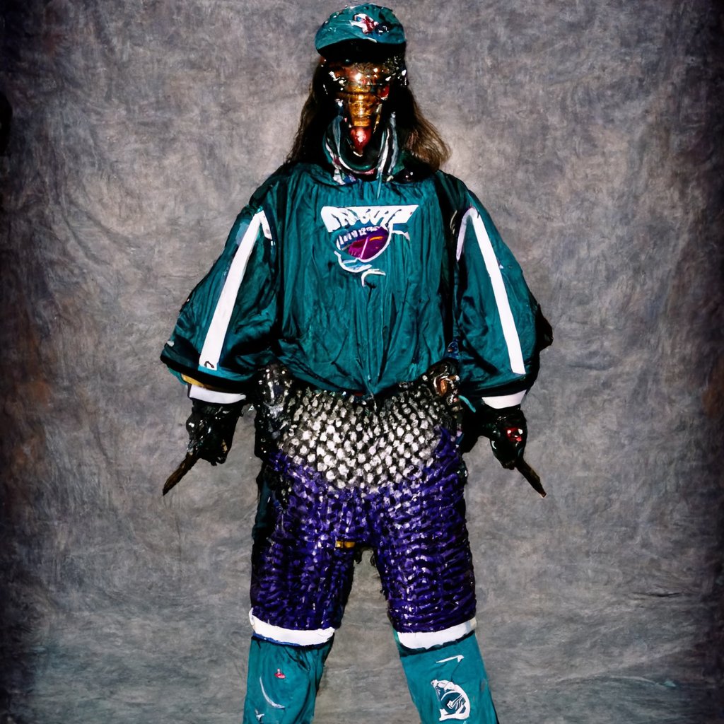 elistonberg's tweet photo. Every week at our @hovercastlive staff meeting we do an icebreaker.  This week's was "What fashion trend do you want to see come back?"  @ZuckerAriel then collected all of the results and plugged them into @midjourney AI to create this masterpiece. https://t.co/5vW9jVEBcf