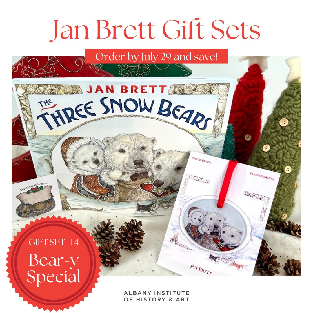 🎁 It feels like holidays in July with these adorable, specialty gift sets of author/illustrator Jan Brett's most recent and popular books! Order your set by 5PM on July 29 and save! Details and order information online: ow.ly/a6zU50JTWGQ #AlbanyNY #JanBrett #GiftSet