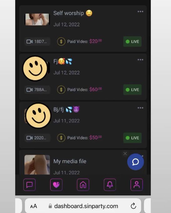 You can buy my pre made videos or request a custom from me on SINPARTY!💕 want monthly content? Subscribe<a href="/tag/footfetish"class="tags"><span>#footfetish</span></a><a href="/tag/sinparty"class="tags"><span>#sinparty</span></a>