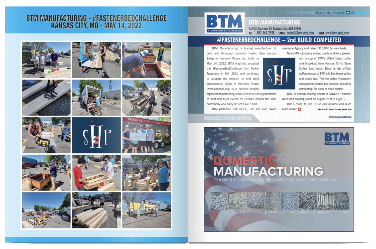 BTMMfg's tweet photo. Another great @OfficialLinkMag publication! #LinkMagazine #FastenerDistributors #FastenerDistribution https://t.co/p8ncPUn0Kw