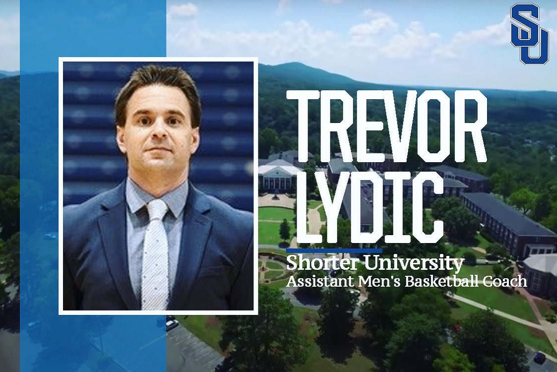 Head Coach Wade Anderson announced Tuesday, July 12 the hiring of assistant men’s basketball coach Trevor Lydic. Coach Lydic comes with multiple years of experience and will be a valuable addition to the SU Coaching Staff!

Welcome to the Shorter Hawks Family, <a href="/tlydic/">Trevor Lydic</a> 🔵⚪️