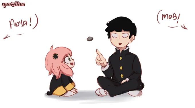 It takes one to know one #mobpsycho100 #SPY_FAMILY 