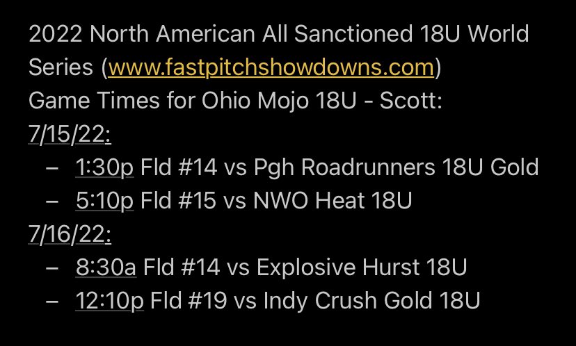 Ohio Mojo 18U - Scott tweet media