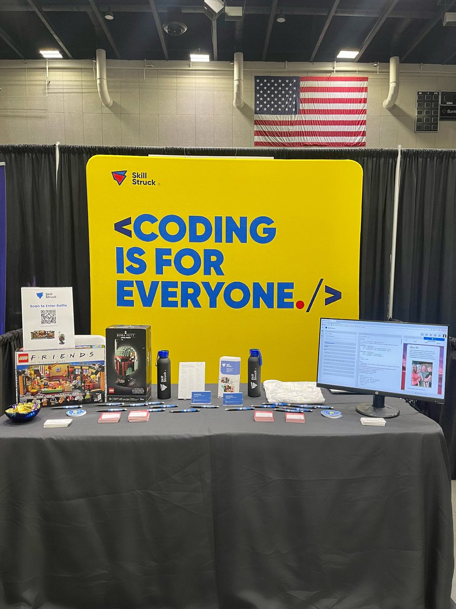 Heather_B_Evans's tweet photo. @SkillStruck is enjoying being at @arkansas_acte Summer Conference! Don’t forget to attend our session at 2:20pm in Arena Classroom 4. We look forward to meeting more educators from the state! #codingisforeveryone #skillstruck #arkidscancode #cs4ar https://t.co/w7gKOTono3
