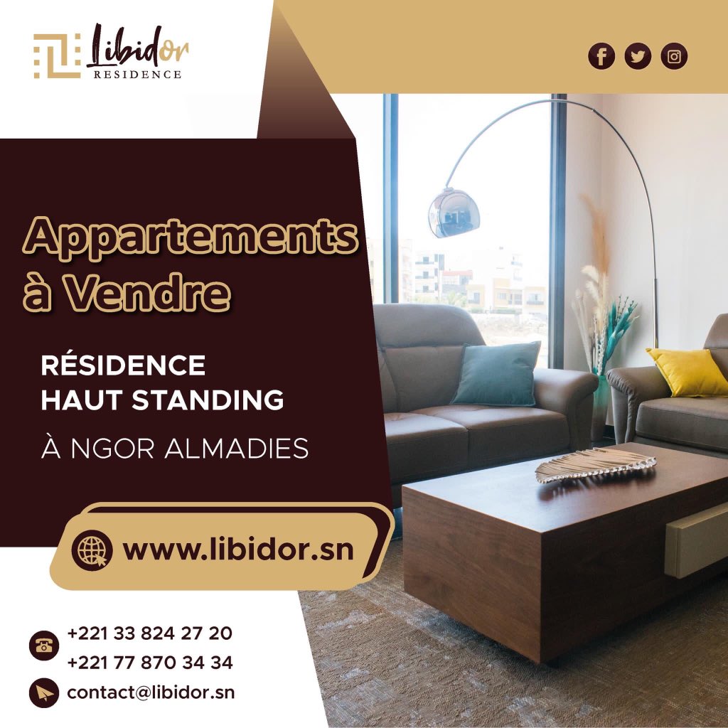 RLibidor's tweet photo. Pour toutes informations contactez-nous au 

☎️ (+221) 338242720
📱 (+221) 778703434
🌏  https://t.co/lFuH9Jg8tM
📨  contact@libidor.sn

#libidor  #kebetu   #immobilier  #résidence  #appartement #promoteurimmobilier  #senegal #dakar #investir #logement #habitation https://t.co/lL1YTbe9k2