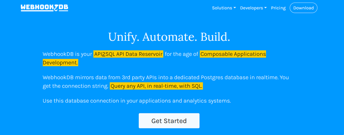 WebhookDB Evangelist tweet media