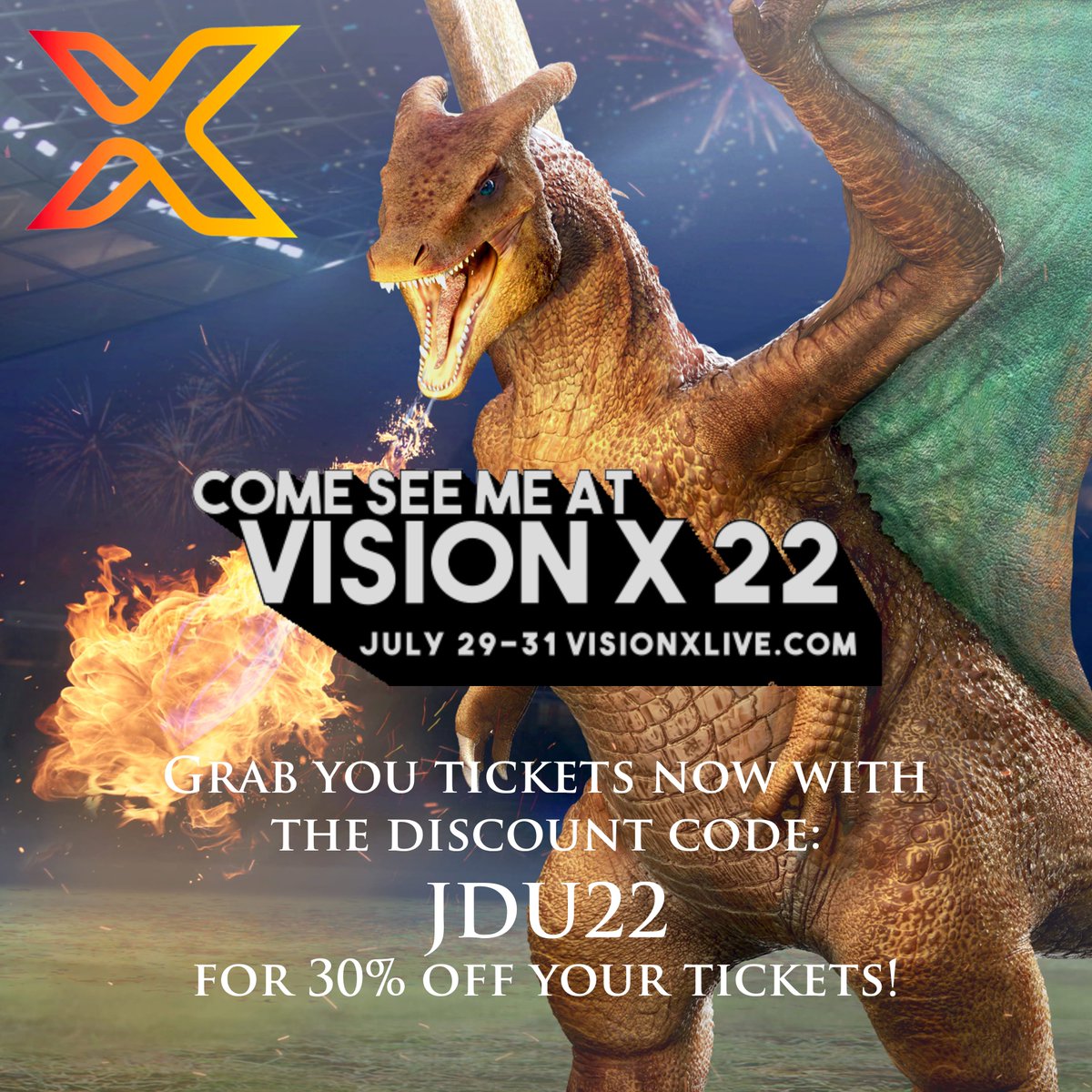 JRRDunlop's tweet photo. I'll be presenting at Vision X live! Use the discount code: JDU22 to get 30% off your tickets! https://t.co/R9CPcDhPcJ
I'll be doing a talk on my creative process and how I create my realistic Pokemon!
#pokemon #PokemonZoology #visionxlive #joshuadunlopconceptartist https://t.co/aetyBursco