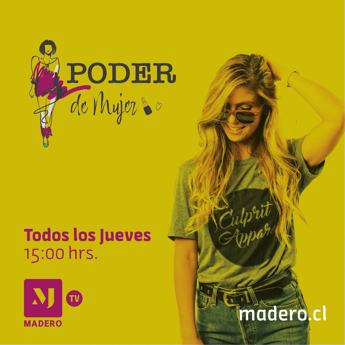 madero_cl's tweet photo. Todos los Jueves a las 15:00 Poder de Mujer se toma toda la red FM de @madero_cl y por Facebook Live.
Antofagasta 102.5 FM
Copiapó 94.1 FM
La Serena 93.5 FM
https://t.co/t9AO3xBXb7
#QuédateConectado #LaFuerzaDelNorte https://t.co/2jjOklFyXN