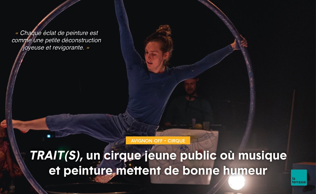 news_laterrasse's tweet photo. 🎪 CRITIQUE - TRAIT(S), MISE EN SCÈNE COLINE GARCIA
👉 À lire en ligne : https://t.co/lawi3DbaN5
🗓️ Jusqu’au 21 juillet à l’Île Piot
📷 Clément Chopard
#cirque #critiquecirque #ilepiot #festivalavignon #avignon #theatre #spectacle #festival #offavignon #avignonoff https://t.co/JKfmTSN3fI