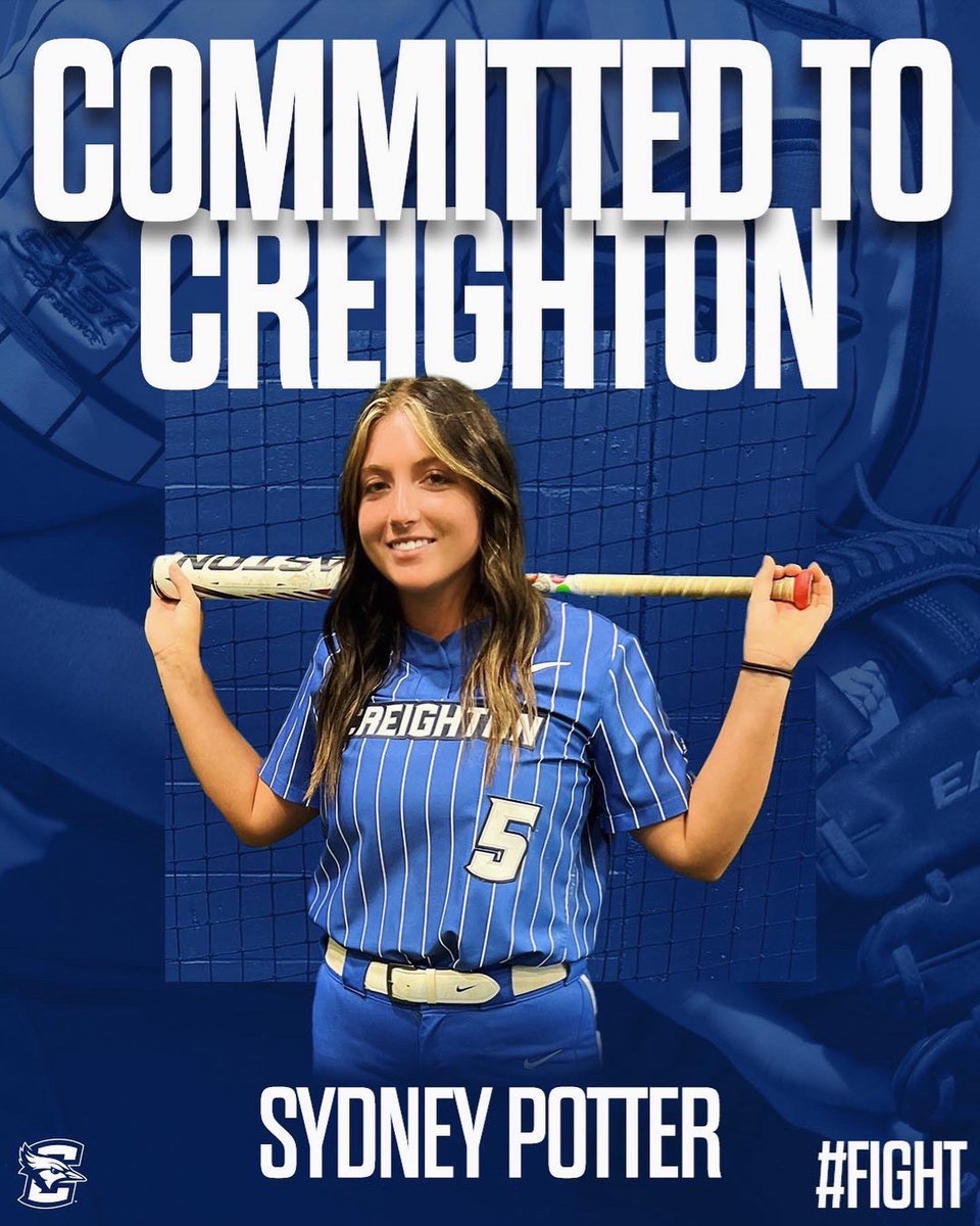 sydneyy_potter's tweet photo. COMMITTED!! Excited to announce that I will be continuing my academic and athletic career at Creighton University! Go Bluejays💙🤍 https://t.co/zNX9j24BVQ