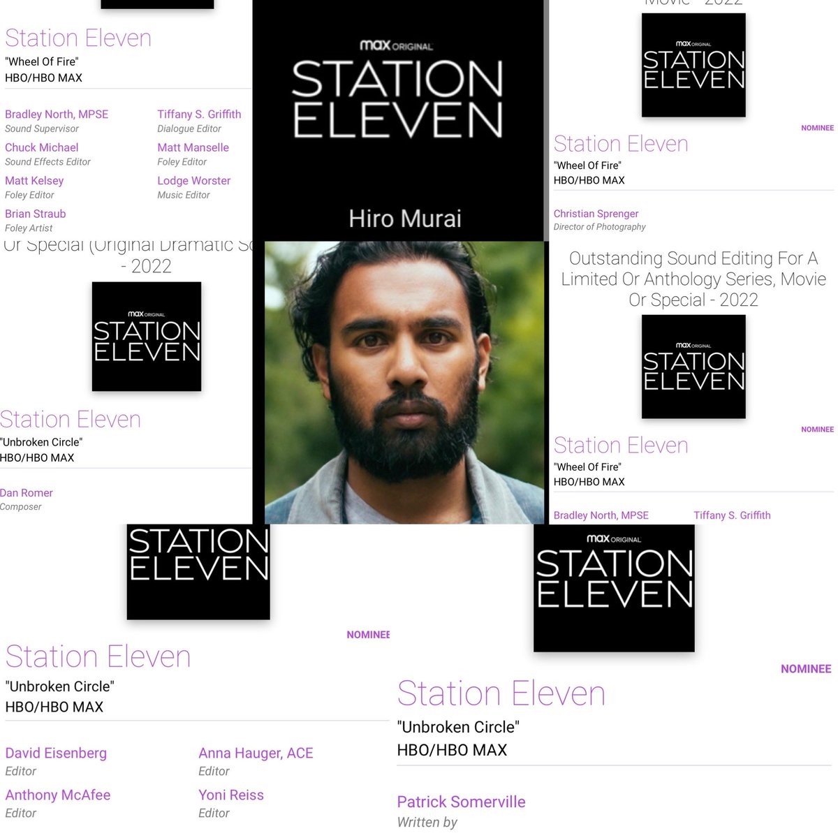 LiLaMkup's tweet photo. Congratulations to all the Station Eleven Emmy Nominee’s!! https://t.co/zGW4pDyqpS