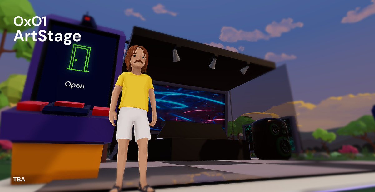 0x01Meta's tweet photo. Day 32 #100daysofcode  Scene v 0.1, Smart Pad with Ticket Sales, next - chill 24h #Decentraland 

LFG #artist for collabs
LFG #eventsmanagement  for org events
🖖 Donate https://t.co/zfQj9jk75w