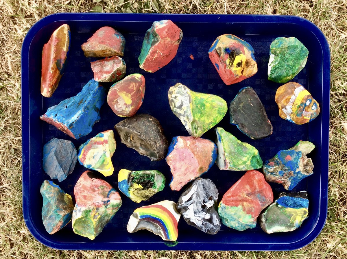 GreenparkKL's tweet photo. Year 3 celebrated #internationalrockday by choosing and then painting their own well-being rocks #wellbeinginschools #outdoorclassroom #newclass https://t.co/DIapbsIUxU