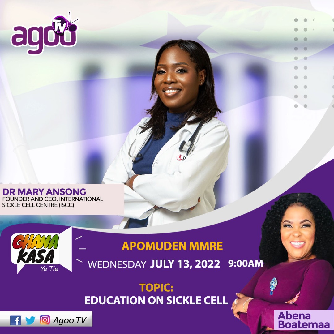 Tomorrow promises to be yet another great session on @agootv at 9am. Do tune to learn more on sickle cell disease, management, treatment and more.
 #sicklecelleducation 
#sicklecellawareness 
#iscc
#supportiscc