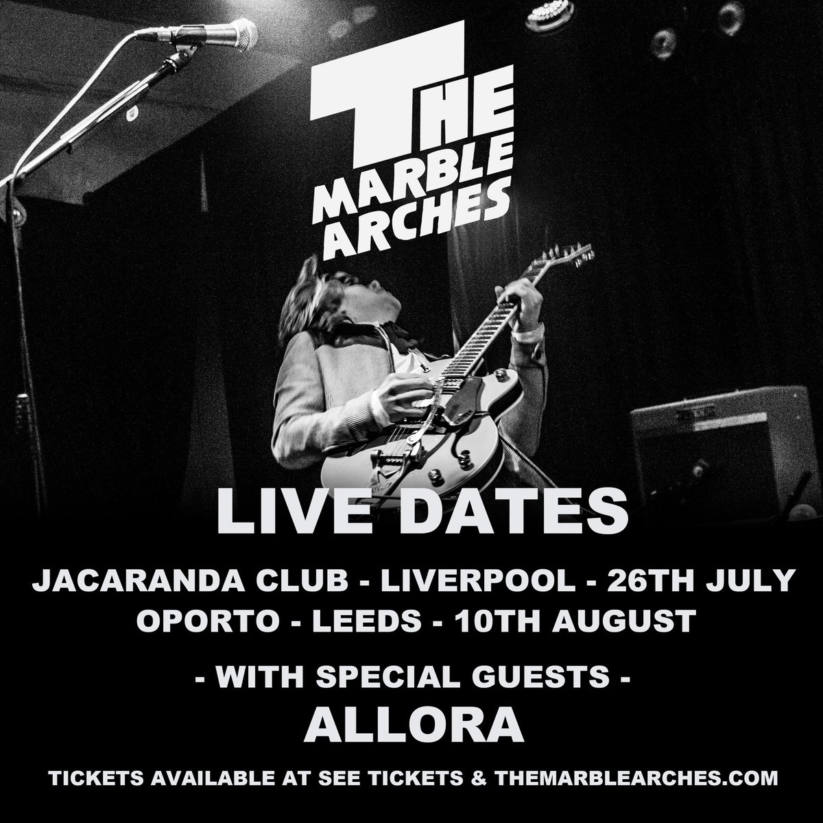 WE ARE GONNA PLAY LIVE. LIVERPOOL - THE JACARANDA.
LEEDS - OPORTO.  And we’re taking the stellar @ALLORA_music with us.  Tickets in bio. Tell your friends. It’s gonna be mega. 🖤
