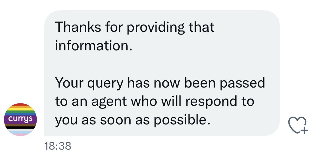 Graham__Barker's tweet photo. @currys I just got this from you. When will you get back to me? This all started at 1pm today https://t.co/38nQFLuKXc