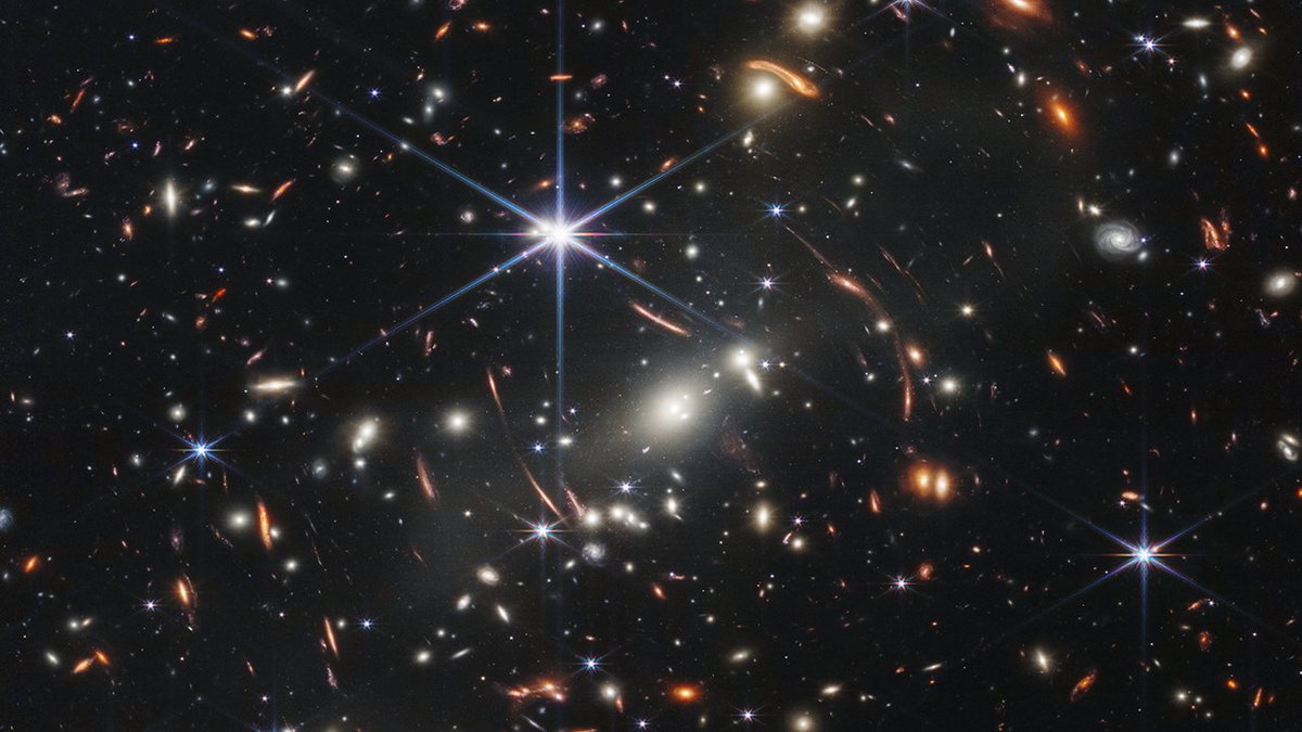 This is one of the first images released from the James Webb Space Telescope’s mission. Ahead of the launch last year, our “Babbage” podcast explored how the $10bn project would provide a new look at the cosmos econ.st/3RFQJfN