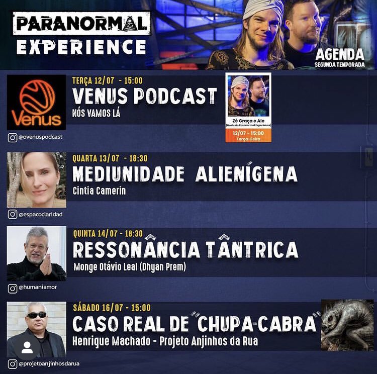 Hj estou no <a href="/ovenuspodcast/">Venus Podcast</a> e essa semana promete !