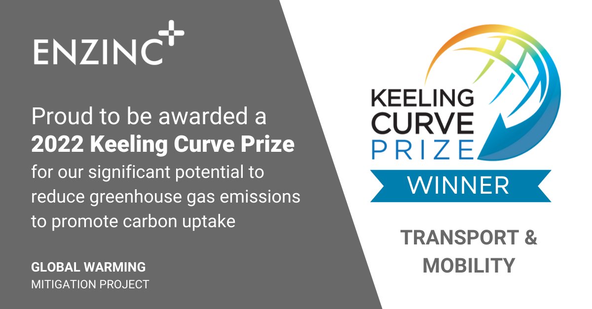 Proud to be a winner of the 2022 @kcurveprize, awarded to ten of the most impactful climate projects around the world, which are analyzed for their record of impact (especially in reducing GHGs), spirit of inventiveness, and talented team. Congratulations to our fellow winners.
