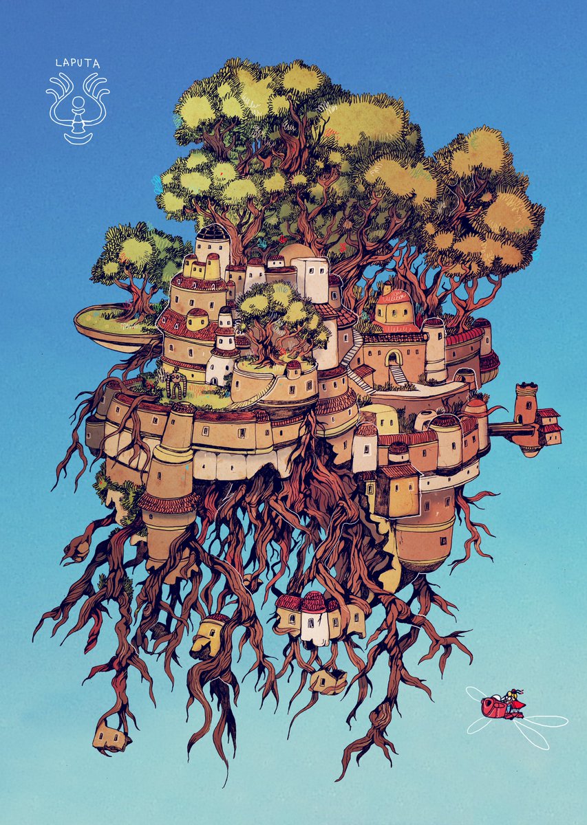 「Castle in the Sky 」|Nicolas Gendronのイラスト