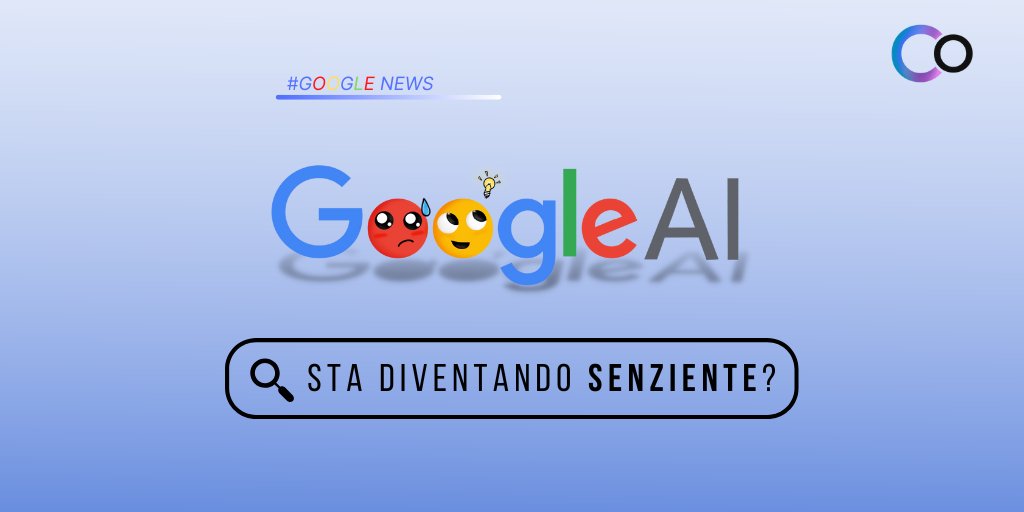 web_coaching_it's tweet photo. Ingegnere di #Google convinto che il modello linguistico di grandi dimensioni sviluppato dall'azienda, chiamato #LAMDA , sia in realtà una persona dotata di un'anima.

Fantascienza o prospettiva futura che potrebbe realizzarsi?

#ArtificialIntelligence #AI https://t.co/3fkGVzySot