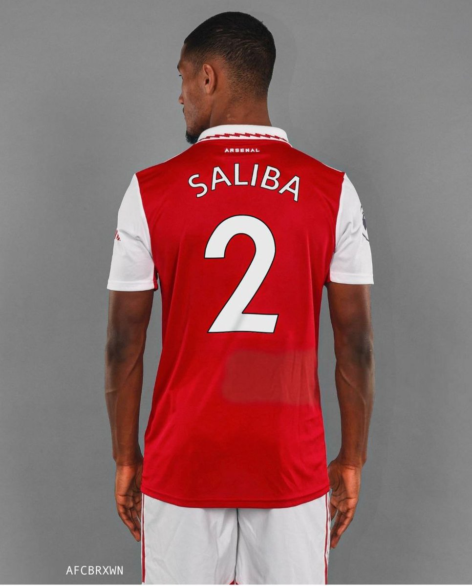 Saliba is expected to be the new number 2 🥳 [📸: @afcbrxwn]