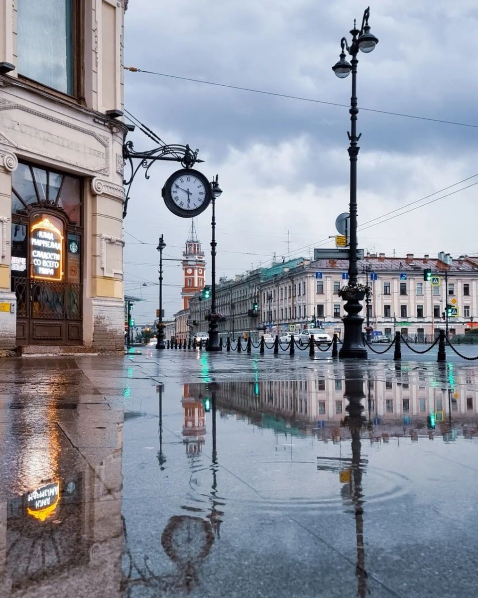 Дождь в Петербурге фото