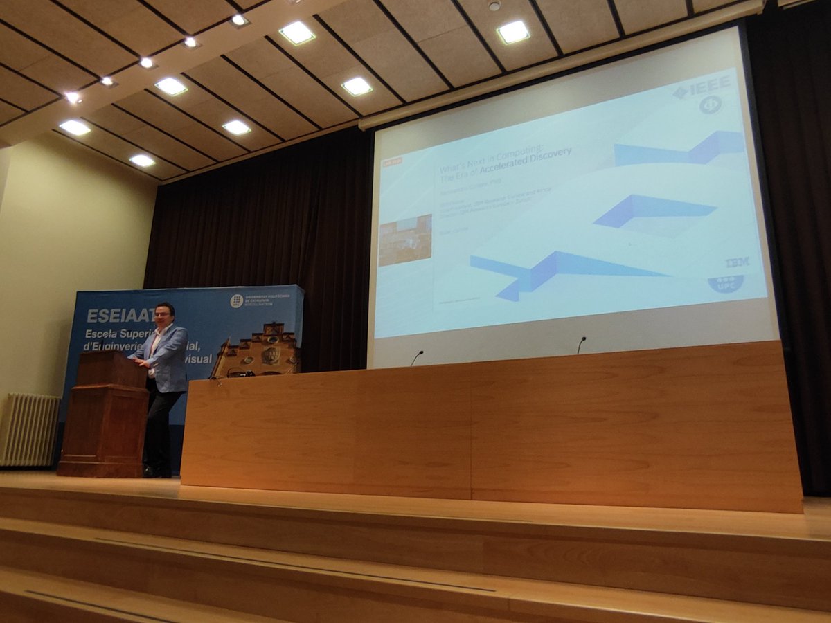 claudioardagna's tweet photo. Alessandro Curioni, IBM Research - Zurich, presenting the Era of Accelerated Discovery @IeeeServices Congress @Ale_Curioni https://t.co/Fj1yuvA8KI