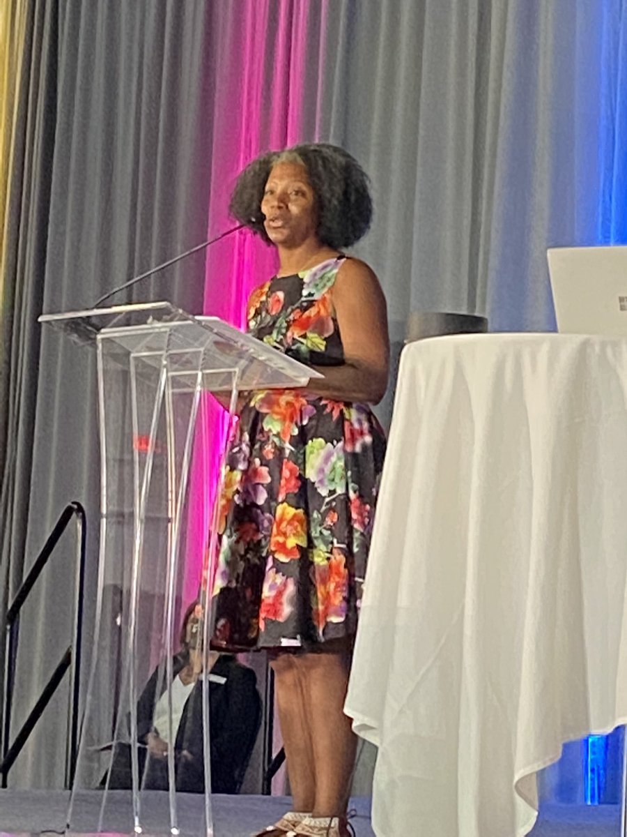 JohnAntonetti's tweet photo. Board chairperson, Dr. Tarece, reminding this 38-year veteran about the power of teachers. Thank you! #ntogwinnett https://t.co/NEXV4wL65z