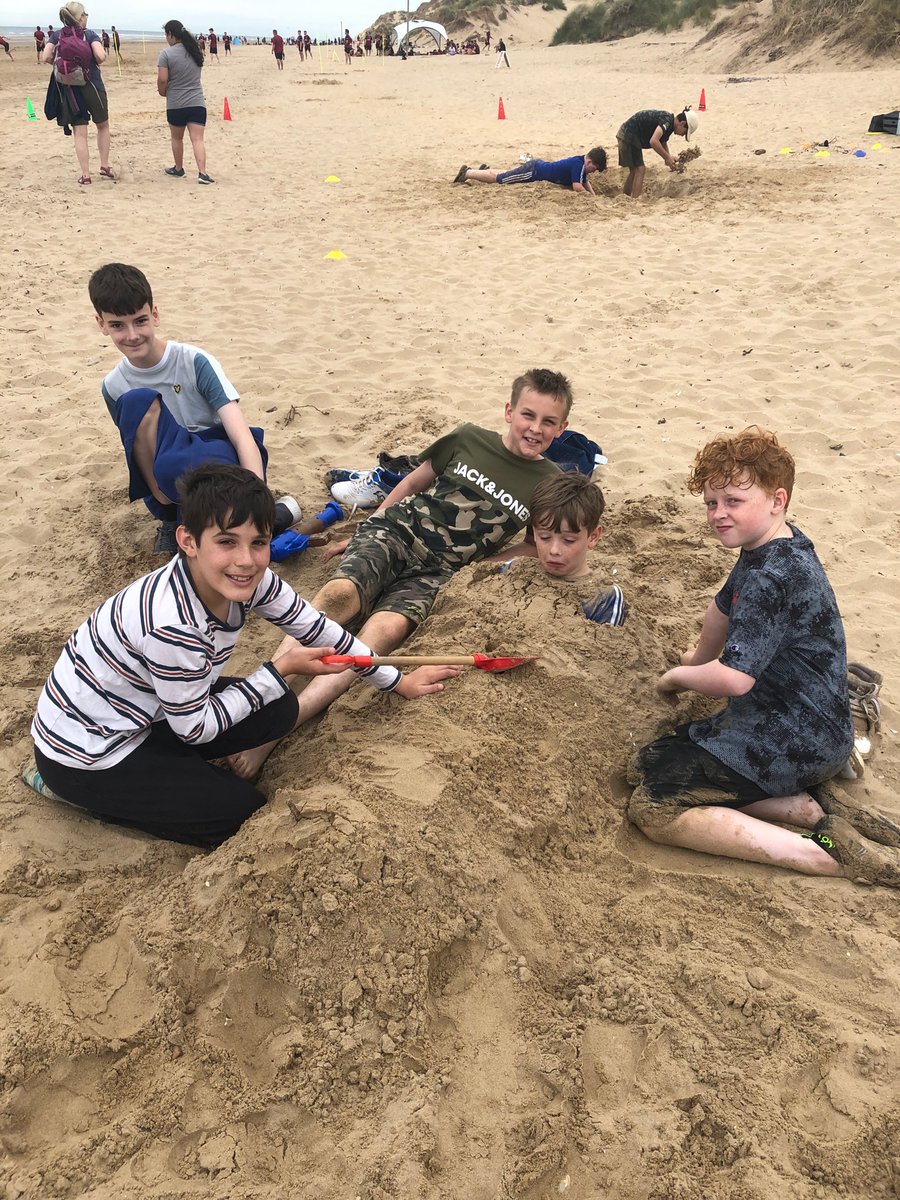 Year6TLTPAarch's tweet photo. Caption by Edward - “Leavers trip at Formby Beach. Weather was nice. Several people nearly buried in sand and super soakers put to good use in the sea” @Year6LLTPA21 @Year6TLTPA #WeAreBrightFutures https://t.co/gIY3fdI51g