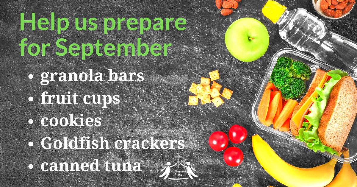 svpssm's tweet photo. Although students don't want to think about getting back to school, we're already hard at work preparing for the return of Lunches for Learning. You can help us get ready by donating any of these items. #sault https://t.co/ACKpVFCjwr
