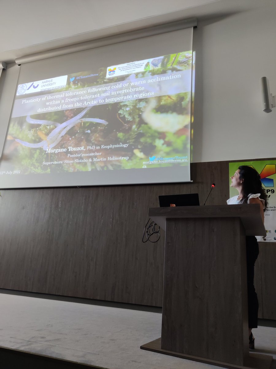 ISEPEP 9 (@isepep9) on Twitter photo Last before the break is <a href="/MorganeTouzot/">Touzot Morgane</a> on plasticity of thermal tolerance following cold or warm acclimation within a freeze-tolerant soil in vertebrates distributed from Arctic to temperate regions !
#ISEPEP9 Last before the break is <a href="/MorganeTouzot/">Touzot Morgane</a> on plasticity of thermal tolerance following cold or warm acclimation within a freeze-tolerant soil in vertebrates distributed from Arctic to temperate regions !
#ISEPEP9