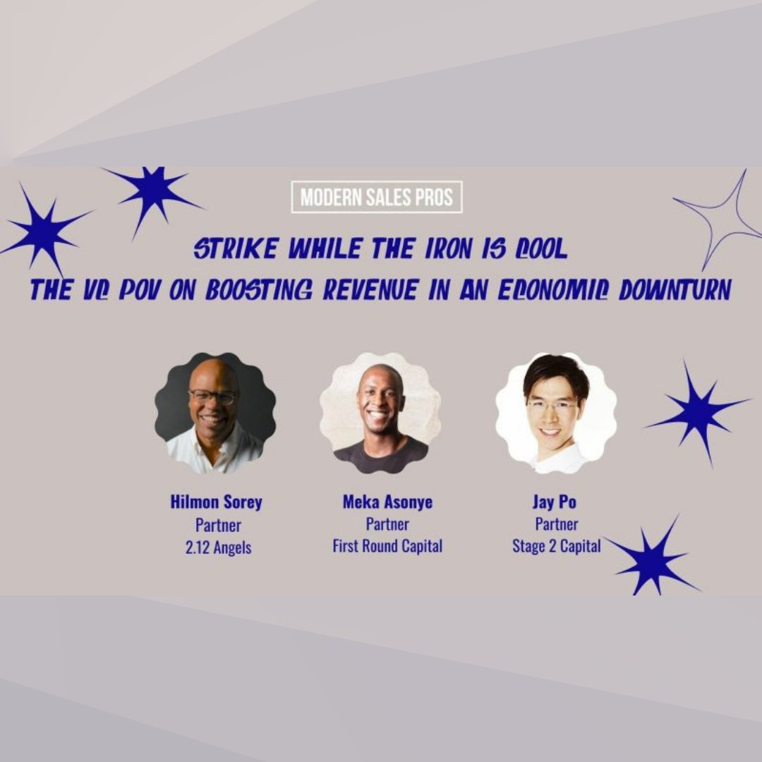 hilmonsorey's tweet photo. Happening soon 🔥
Looking forward to the Boosting Revenue In An Economic Downturn panel for MSP Sales Reimagined Summit today.
There's still time to register! https://t.co/FjVaA9Xw9F
#VCPartners #VentureCapital #SalesEnablement #SalesLeaders https://t.co/hgOE29x8IE