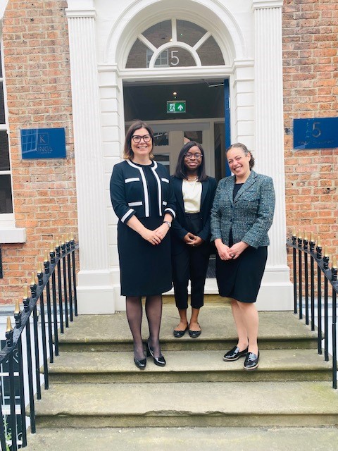 Kings_Chambers's tweet photo. Sarah Pritchard QC and Francesca Gardner welcome Miracle, our intern from the 10,000 Black Interns Scheme, to Kings Leeds. 

@Kings_Chambers is proud to support @10000BI in its aim to improve racial diversity at the Bar.

Find out more:  https://t.co/zf7jw9ZfzF https://t.co/LZJbxrZ52j