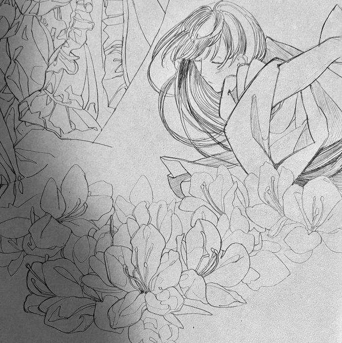 線画は祈りなんですね〜 